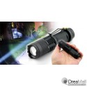 Cree LED Power Torch – Adjustable Focus Zoom + Up to 200m Illumination Distance